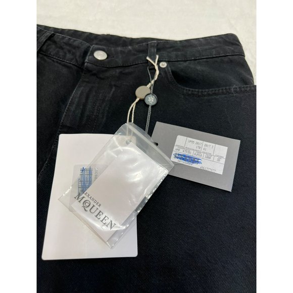 NWT ALEXANDER MCQUEEN Kick-flare Cropped Jeans Size 30 Retail $1,190 - Picture 6 of 11